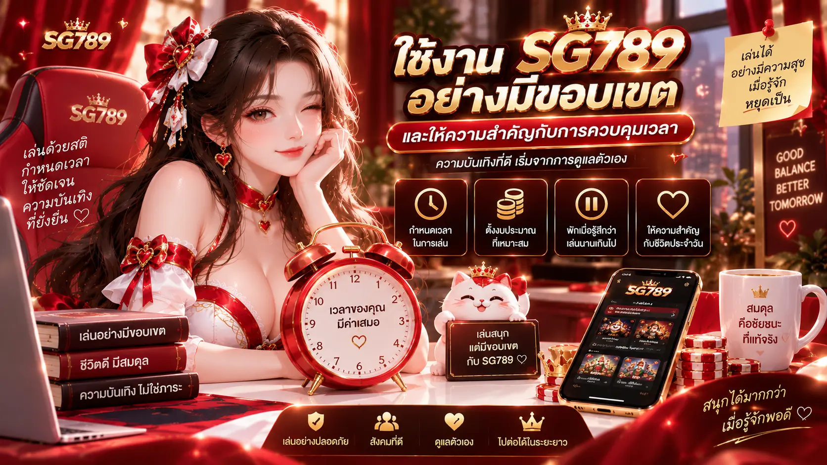 ใช้งาน sg789 อย่างมีขอบเขตและให้ความสำคัญกับการควบคุมเวลา